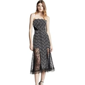 Alexis Ornella Lace Strapless Dress SZ M